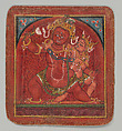 Initiation Card (Tsakalis): Hayagriva, Opaque watercolor on paper, Tibet
