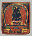 Initiation Card (Tsakalis): Samanthabhadri (Consort), Opaque watercolor on paper, Tibet