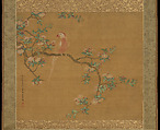 Parrot on a Pear Branch, Jin Zunnian (Chinese, active early 18th century), Hanging scroll; ink and color on silk, China