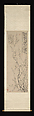 Blossoming plum, Jin Nong (Chinese, 1687–1773), Hanging scroll; ink on paper, China