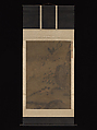 Peach Blossoms, Bamboo and Birds, Unidentified artist, Hanging scroll; on silk, China