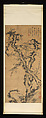 Blossoming Prunus Tree, Peng Yulin (Chinese, 1816–1890), Hanging scroll; ink on paper, China