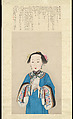 Portrait of a Lady, Jiang Jun, Hanging scroll; ink and color on paper, China