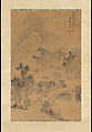 Landscape after Zhang Sengyu, Tang Dai (Chinese, 1736–1795), Hanging scroll; ink and color on paper, China