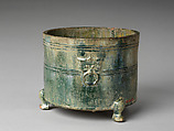 Cylindrical Vessel (Lien), Pottery, China
