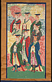 Eight Heavenly Emperors, Unidentified artist, Hanging scroll; ink and color on paper, China