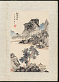 Landscapes after old masters, Pan Gongshou (Chinese, 1741–1794), Album of eight leaves; ink and color on paper, China