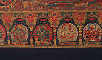 Manjuvajra Mandala, Distemper and gold on cotton, Tibet