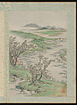 Landscapes, Shangrui (Chinese, born 1634–?), Album of eight leaves; ink and color on paper, China