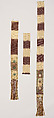 Three Sections of Sash (Hirao), Silk / Embroidered, Japan