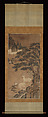 Deer amid pines, Unidentified artist  , Korean, Hanging scroll; ink and color on paper, Korea