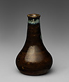 Miniature Vase, Pottery covered glaze (Bizen ware, Imbe style), Japan