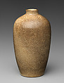 Bottle, Pottery covered with a finely crackled glaze (Satsuma ware), Japan