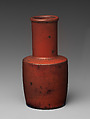 Bottle, Clay covered with an iridescent glaze; the base glazed dark brown (Kyoto ware), Japan