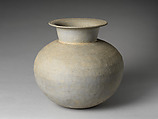 Jar with long neck, Stoneware, Korea