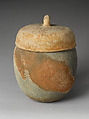 Large jar with cover, Stoneware, Korea