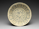Dish with bird in clouds, Stoneware with painted cobalt blue under transparent glaze, Vietnam, probably Hai D’uong Province
