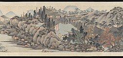 Landscape in the Style of Shen Zhou, Cai Jia (Chinese, 1686–1779), Handscroll; ink and color on paper, China