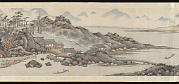 Landscape in the Style of Shen Zhou, Cai Jia (Chinese, 1686–1779), Handscroll; ink and color on paper, China