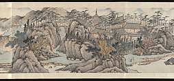 Landscape in the Style of Shen Zhou, Cai Jia (Chinese, 1686–1779), Handscroll; ink and color on paper, China