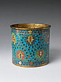 Brush pot, Cloisonné enamel and gilt, China