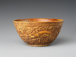 Bowl with carved design, Ivory, China