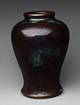 Vase, Clay covered with glaze (Japanese (?) or Chinese Guangdong ware), Japan