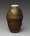 Tea Jar, Clay, covered with glaze (Satsuma ware), Japan