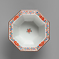 Octagonal Bowl, Porcelain with overglaze enamels (Arita ware, Kakiemon type), Japan