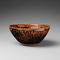 Teabowl, Pottery covered with glaze (Takatori ware), Japan