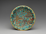 Small plate, Cloisonné, China