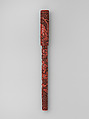 Brush and cover, Red lacquer, China