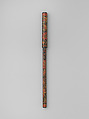 Brush and cover, Red lacquer, China
