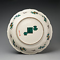 Plate, Pottery, decorated in five colors (Hizen ware, Kutani type), Japan