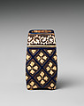 Incense Stick Burner, Pottery glazed in colors (Kyoto ware), Japan