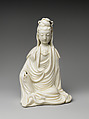 Figure of seated Bodhisattva Guanyin, Porcelain with white glaze (Dehua ware), China