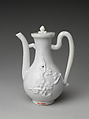 Covered Ewer, Porcelain with a clear glaze, Dehua ware (blanc de chine), China