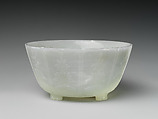 Bowl in the form of a lotus flower, Jade (nephrite), China
