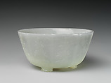 Bowl in the form of a lotus flower, Jade (nephrite), China