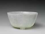 Bowl in the form of a lotus flower, Jade (nephrite), China