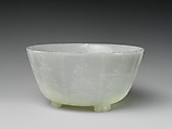 Bowl in the form of a lotus flower, Jade (nephrite), China
