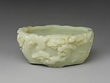 Brush washer with pine trees, Jade (nephrite), China