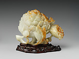 Peony vase, Jade (nephrite), China