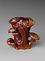 Vase with magic fungus (lingzhi), Jasper, China