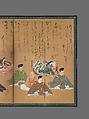 The Thirty-Six Poetic Immortals, Painting by Studio of Kano Takanobu (Japanese, 1571–1618), Pair of six-panel folding screens; ink, color, gold, and silver on paper, Japan