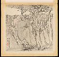 Historical and Legendary Figures, Hu Zhang (Chinese, 1848–1899), Album of twelve leaves; ink and color on silk, China