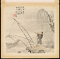Historical and Legendary Figures, Hu Zhang (Chinese, 1848–1899), Album of twelve leaves; ink and color on silk, China
