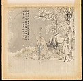 Historical and Legendary Figures, Hu Zhang (Chinese, 1848–1899), Album of twelve leaves; ink and color on silk, China