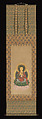 Jizō Bosatsu, Hanabusa Itchō (Japanese, 1652–1724), Hanging scroll; ink, color, and gold paint on paper, Japan