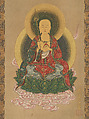 Jizō Bosatsu, Hanabusa Itchō (Japanese, 1652–1724), Hanging scroll; ink, color, and gold paint on paper, Japan
